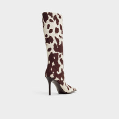 Aldo Re in Emma Open Brown - Knee-high boot, Stiletto heel Women|Bags