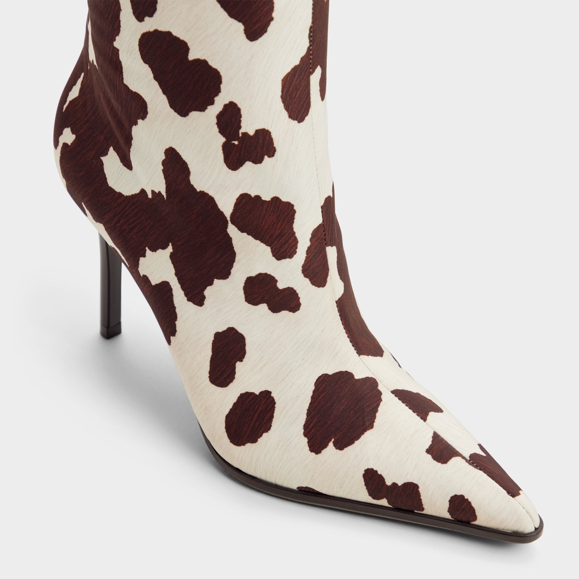 Aldo Re in Emma Open Brown - Knee-high boot, Stiletto heel Women|Bags