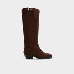 Aldo Emberlyn in Dark Brown 14163446 - Knee-high western boot, Cup sole Women
