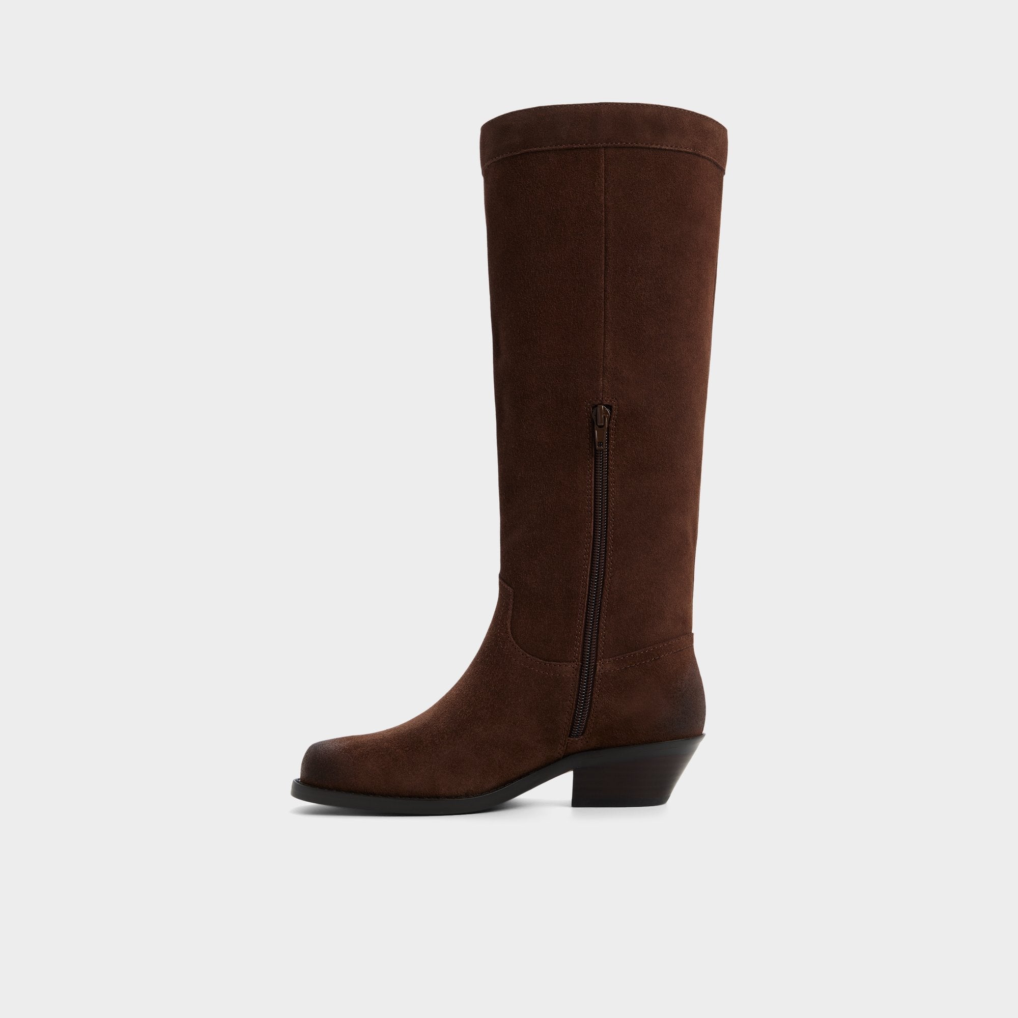 Aldo Emberlyn in Dark Brown 14163446 - Knee-high western boot, Cup sole Women
