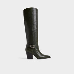 Aldo Saddle in Dark Green - Knee-high boot, Block heel Women|Bags