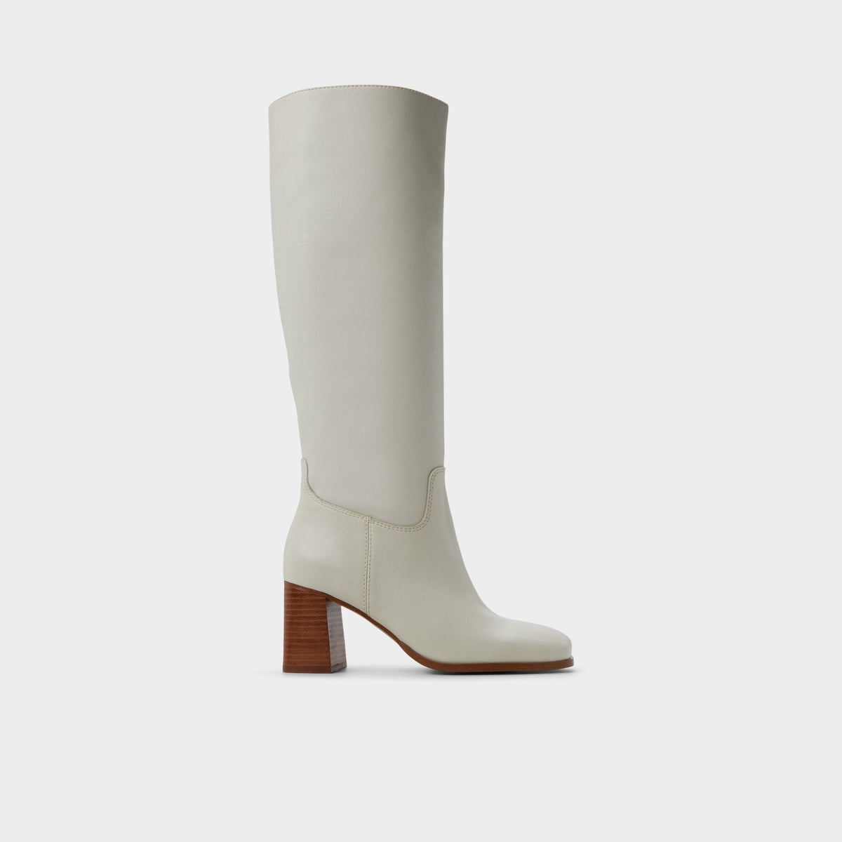 Aldo Elyze in White Bone - Knee-high boot, Block heel Women