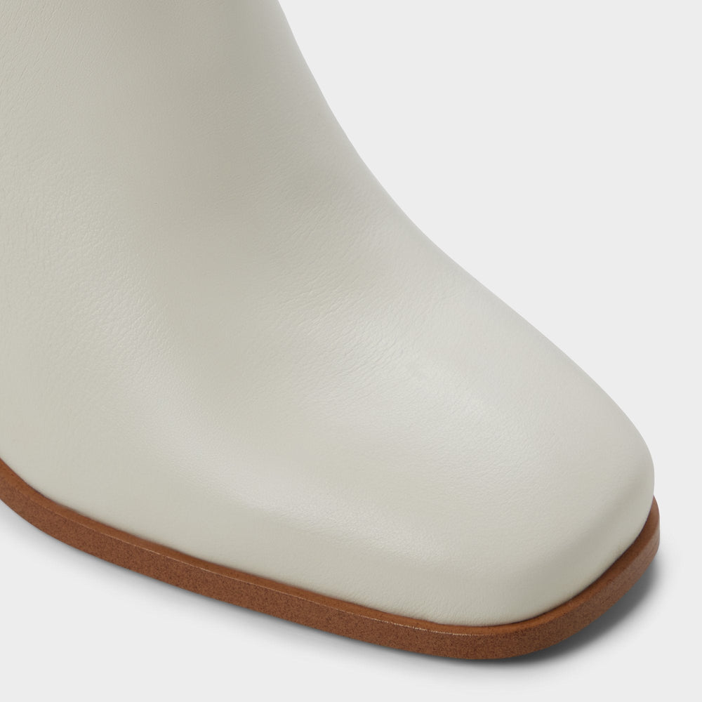Aldo Elyze in White Bone - Knee-high boot, Block heel Women