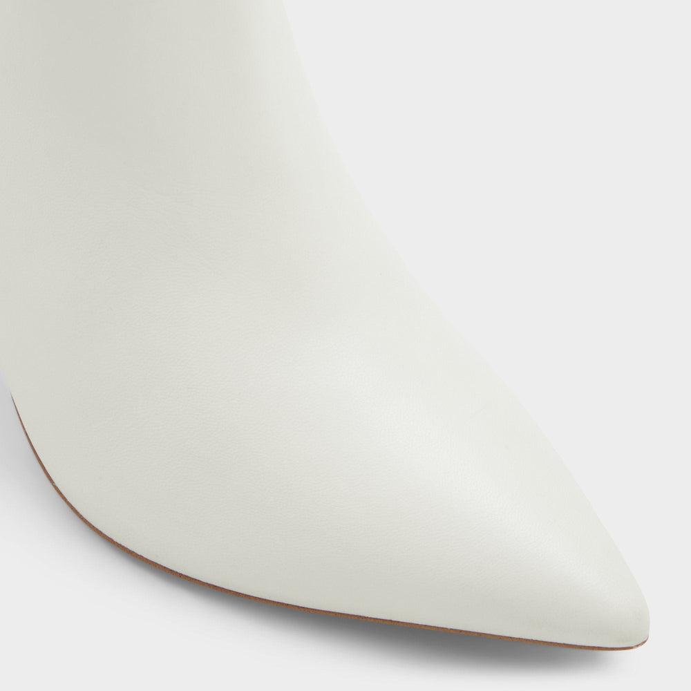 Aldo Laroche White/Bone Women's Tall Boots - Knee-high boot, Stiletto heel Women