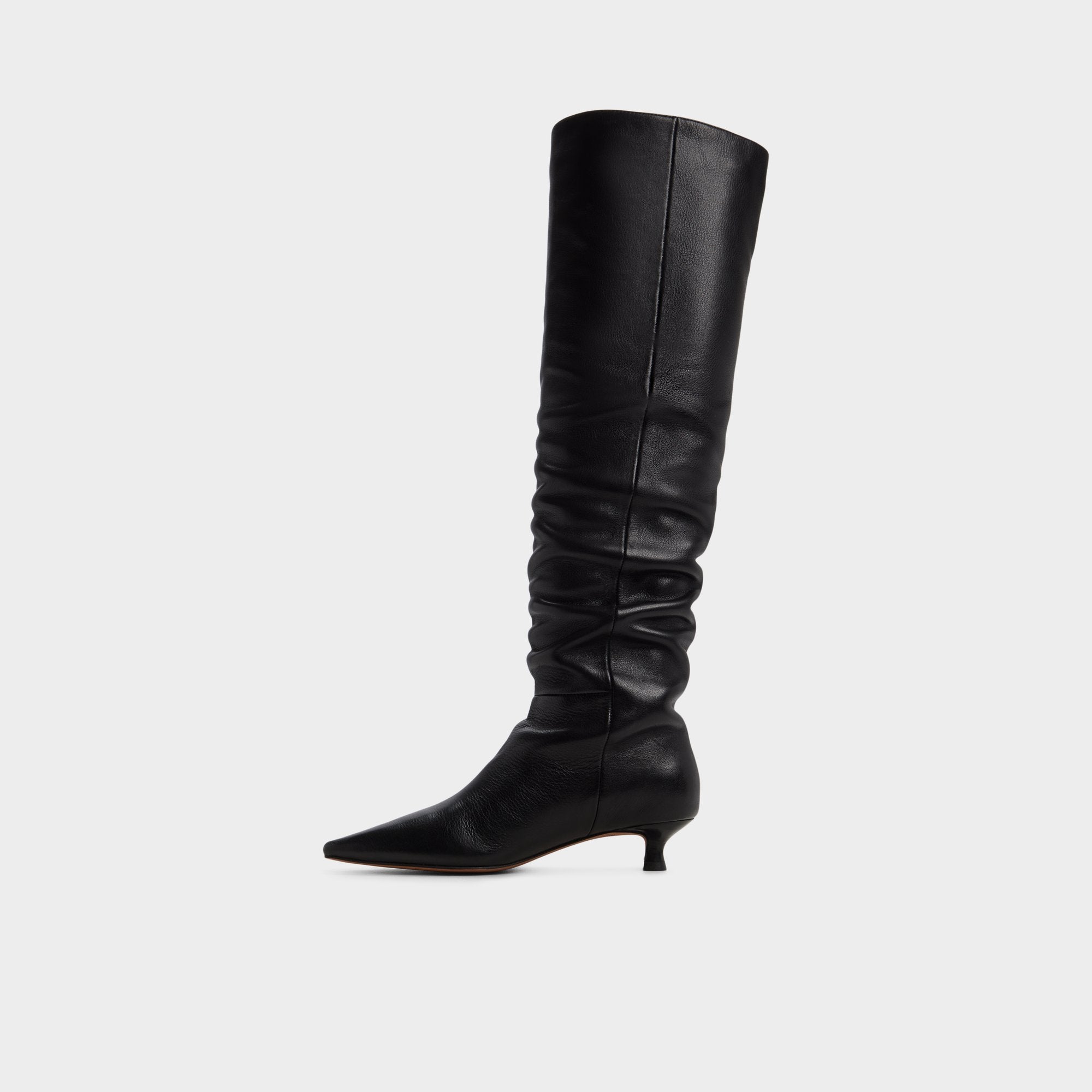 Aldo Muttsee Black Women's Tall Boots - Over-the-knee boot, Kitten heel Women