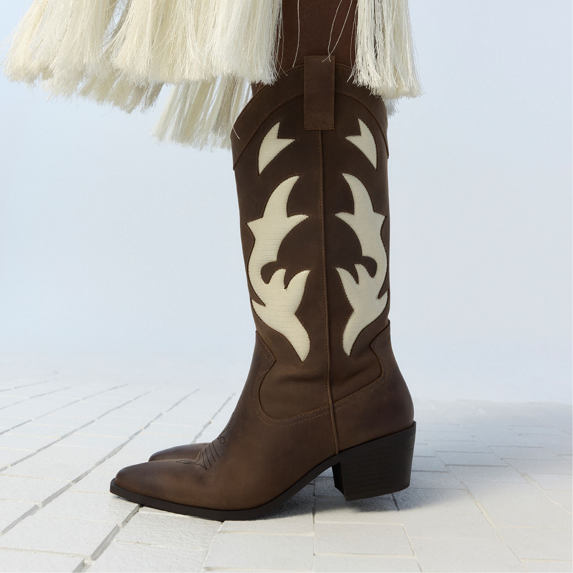Aldo Nebraska Royal Brown Women's Western - Mid-calf western boot Women