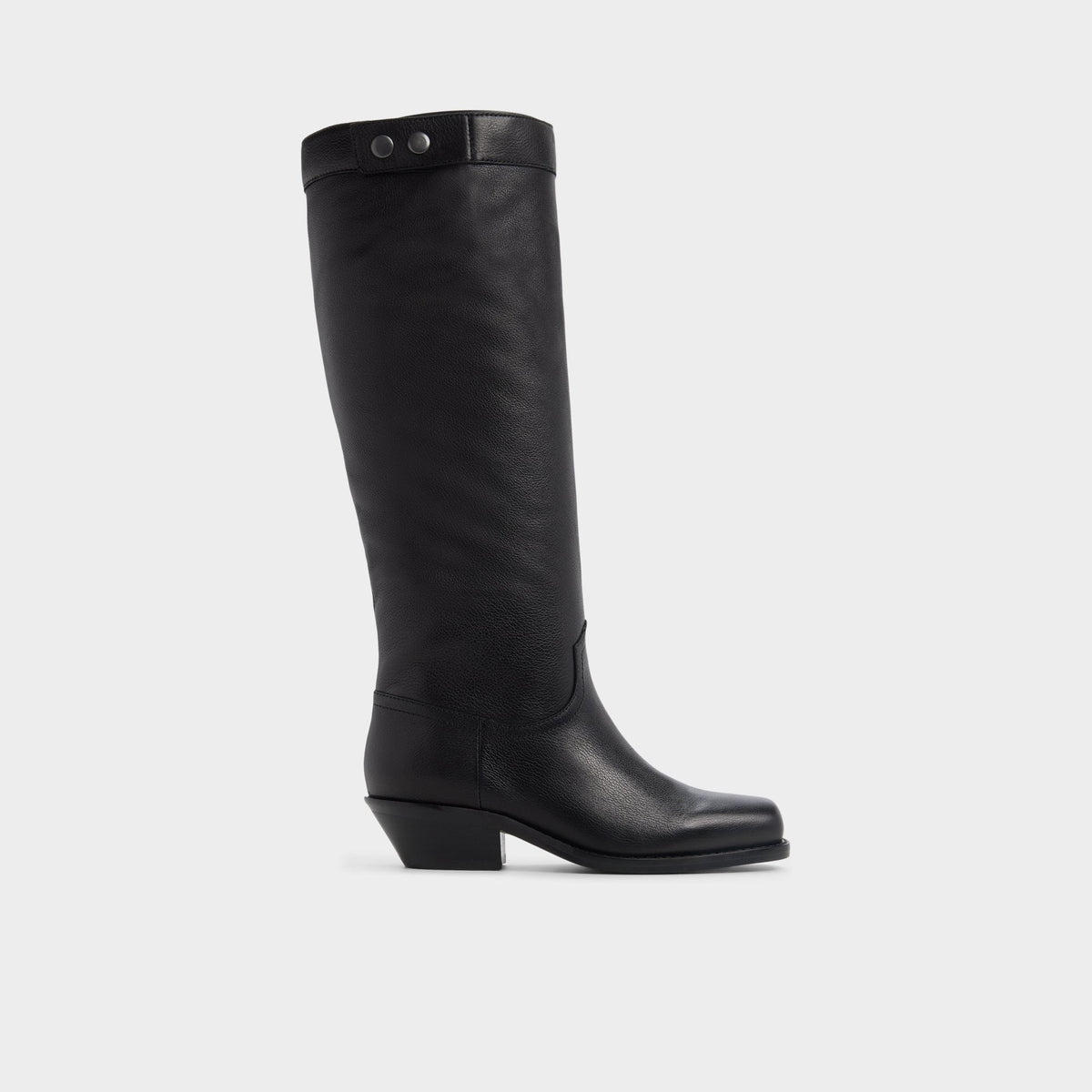 Aldo Emberlyn in Black - Knee-high western boot, Cup sole Women