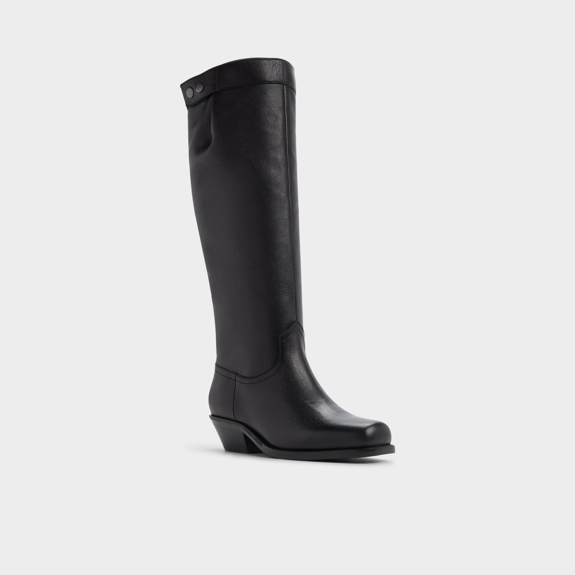 Aldo Emberlyn in Black - Knee-high western boot, Cup sole Women