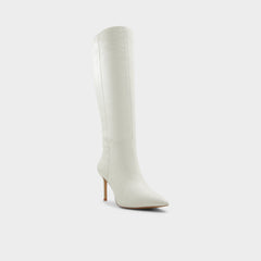 Aldo Laroche-wc White/Bone Women's Tall Boots - Knee-high boot, Stiletto heel Women