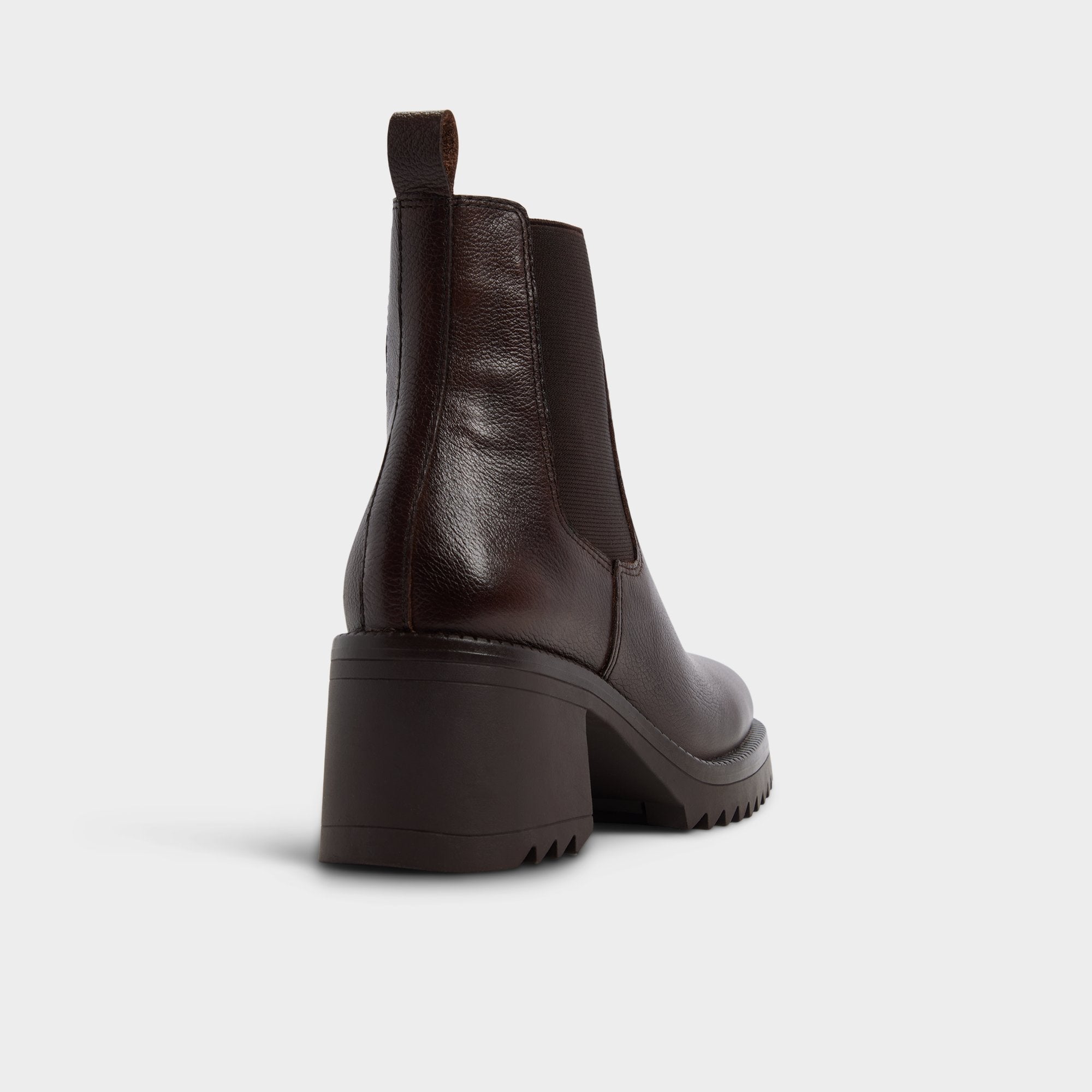 Aldo Anneliese in Medium Brown - Chelsea boot, Lug sole Women