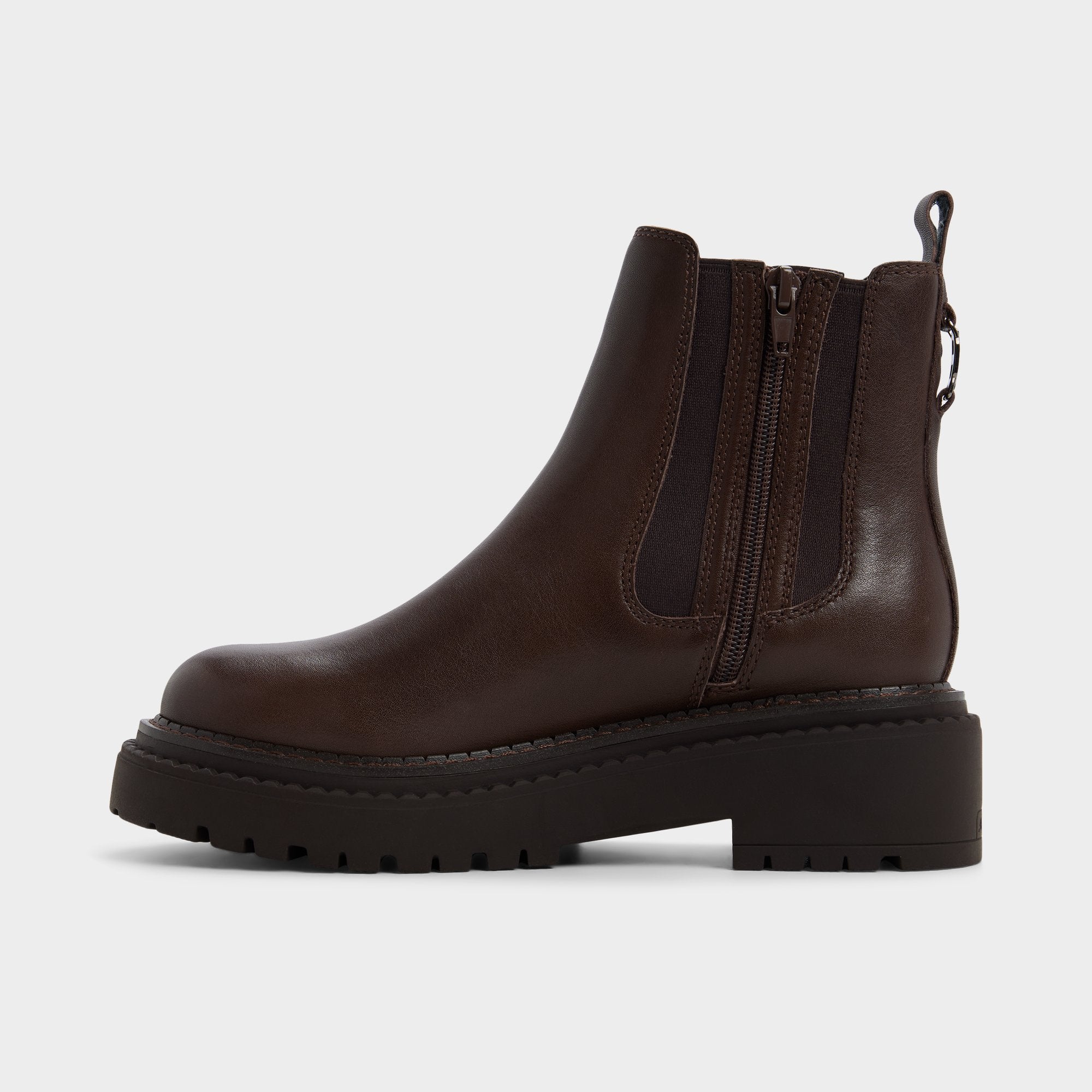 Aldo Bestina in Dark Brown - Chelsea boot, Lug sole Women