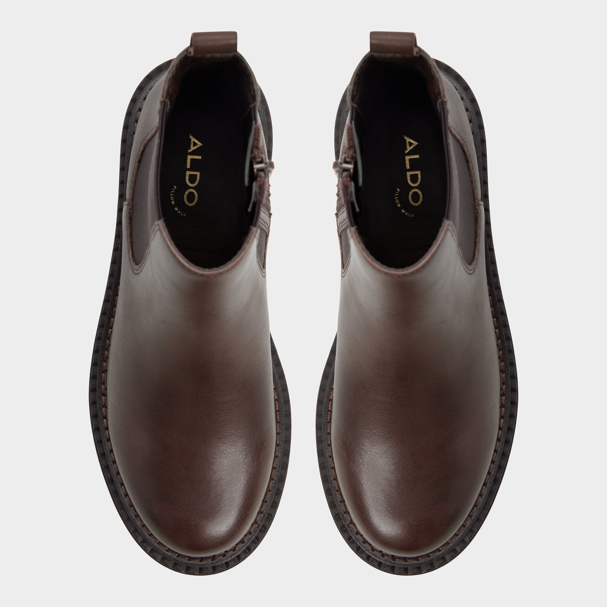 Aldo Bestina in Dark Brown - Chelsea boot, Lug sole Women