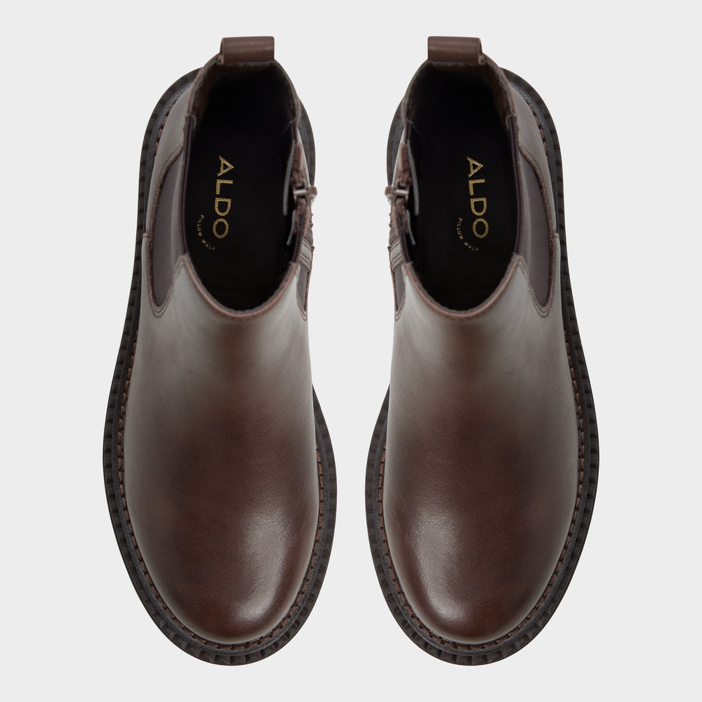 Aldo Bestina in Dark Brown - Chelsea boot, Lug sole Women