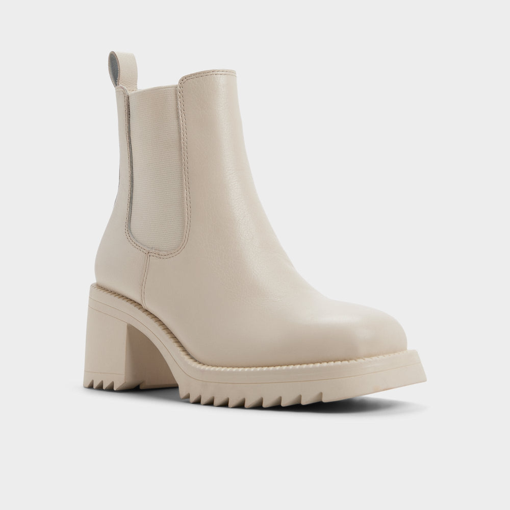 Aldo Anneliese in Other White - Chelsea boot, Lug sole Women