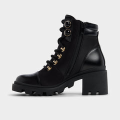 Aldo Mariettia in Black - Lace-up boot, Lug sole Women