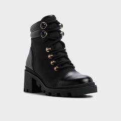 Aldo Mariettia in Black - Lace-up boot, Lug sole Women
