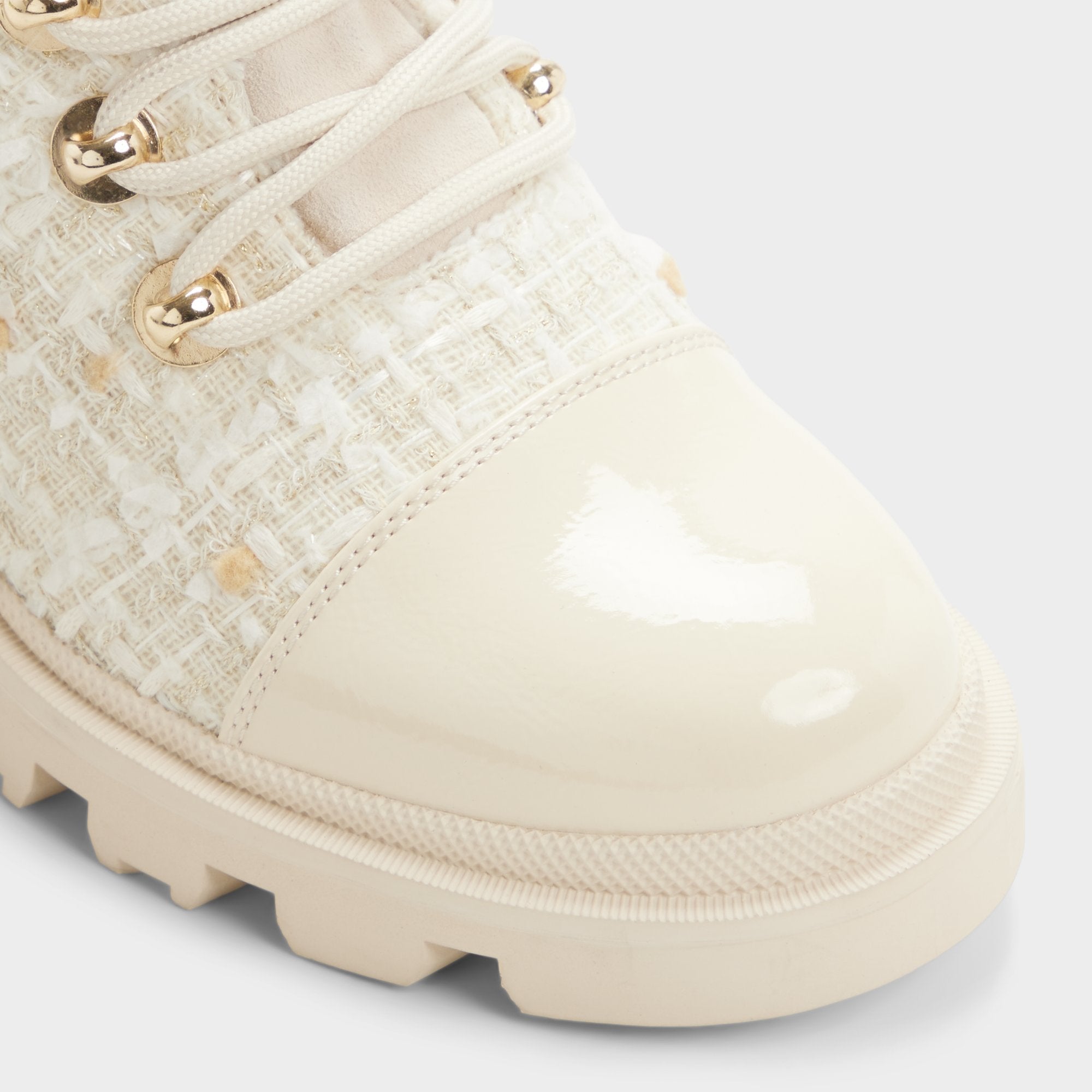 Aldo Mariettia in Other White - Lace-up boot, Lug sole Women