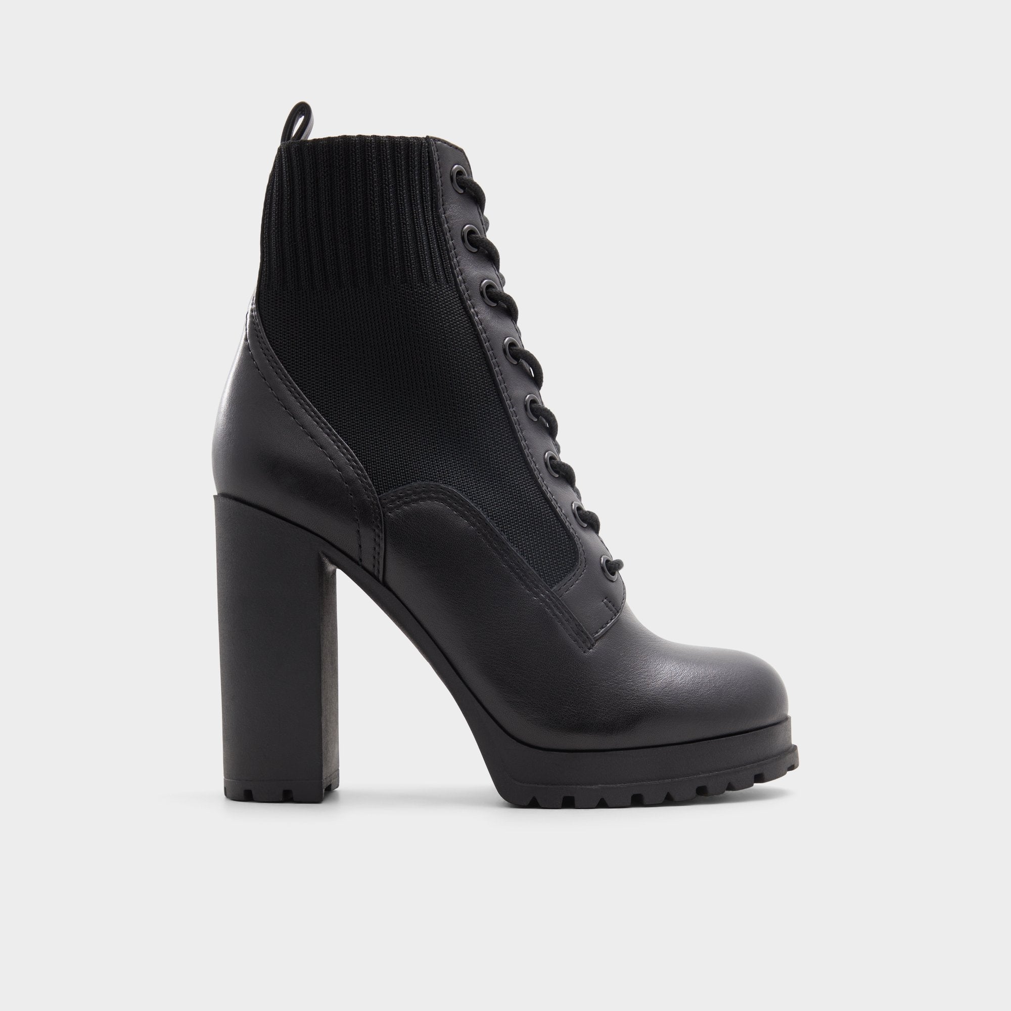 Aldo Rebellious Black Women's Combat boots - Combat ankle boot, Lug sole Women
