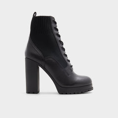Aldo Rebellious Black Women's Combat boots - Combat ankle boot, Lug sole Women