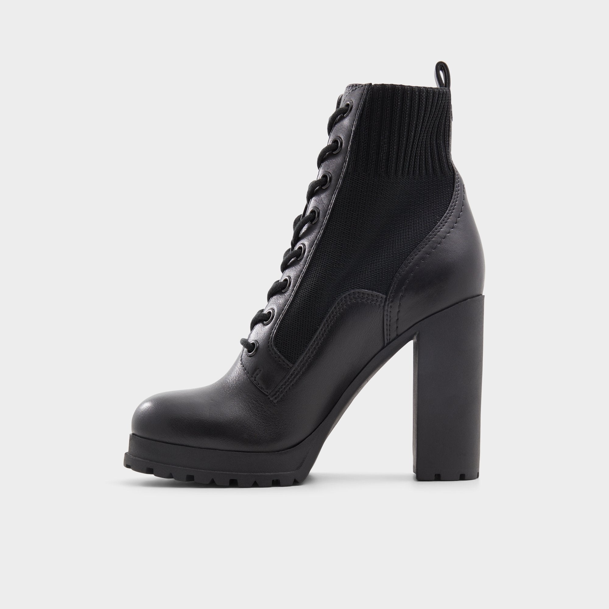 Aldo Rebellious Black Women's Combat boots - Combat ankle boot, Lug sole Women