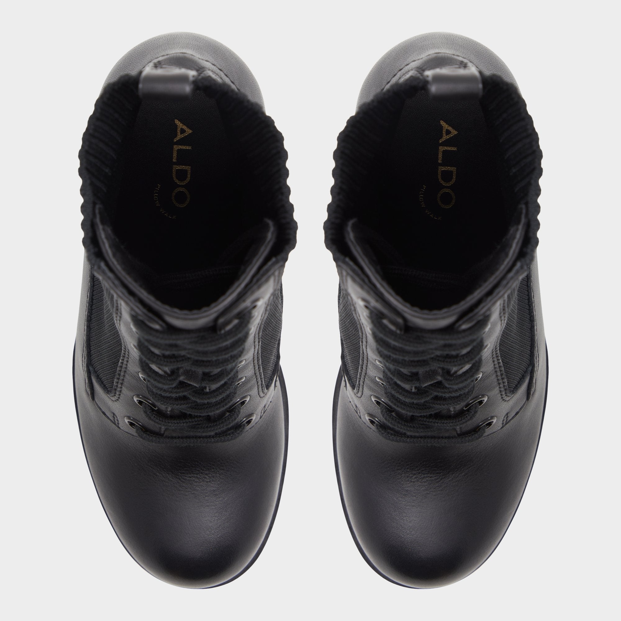 Aldo Rebellious Black Women's Combat boots - Combat ankle boot, Lug sole Women
