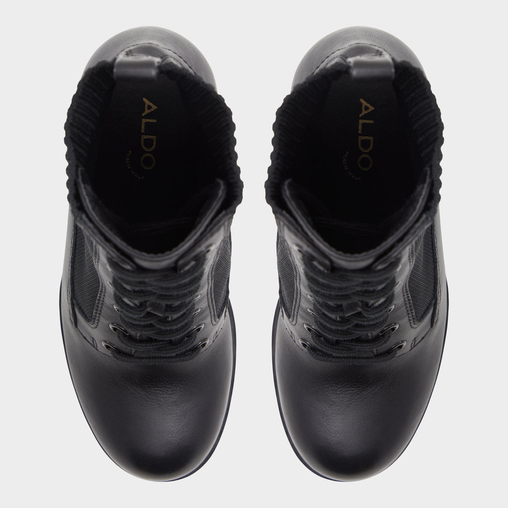 Aldo Rebellious Black Women's Combat boots - Combat ankle boot, Lug sole Women