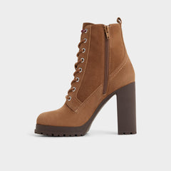 Aldo Rebelliously in Light Brown - Combat ankle boot, Lug sole Women