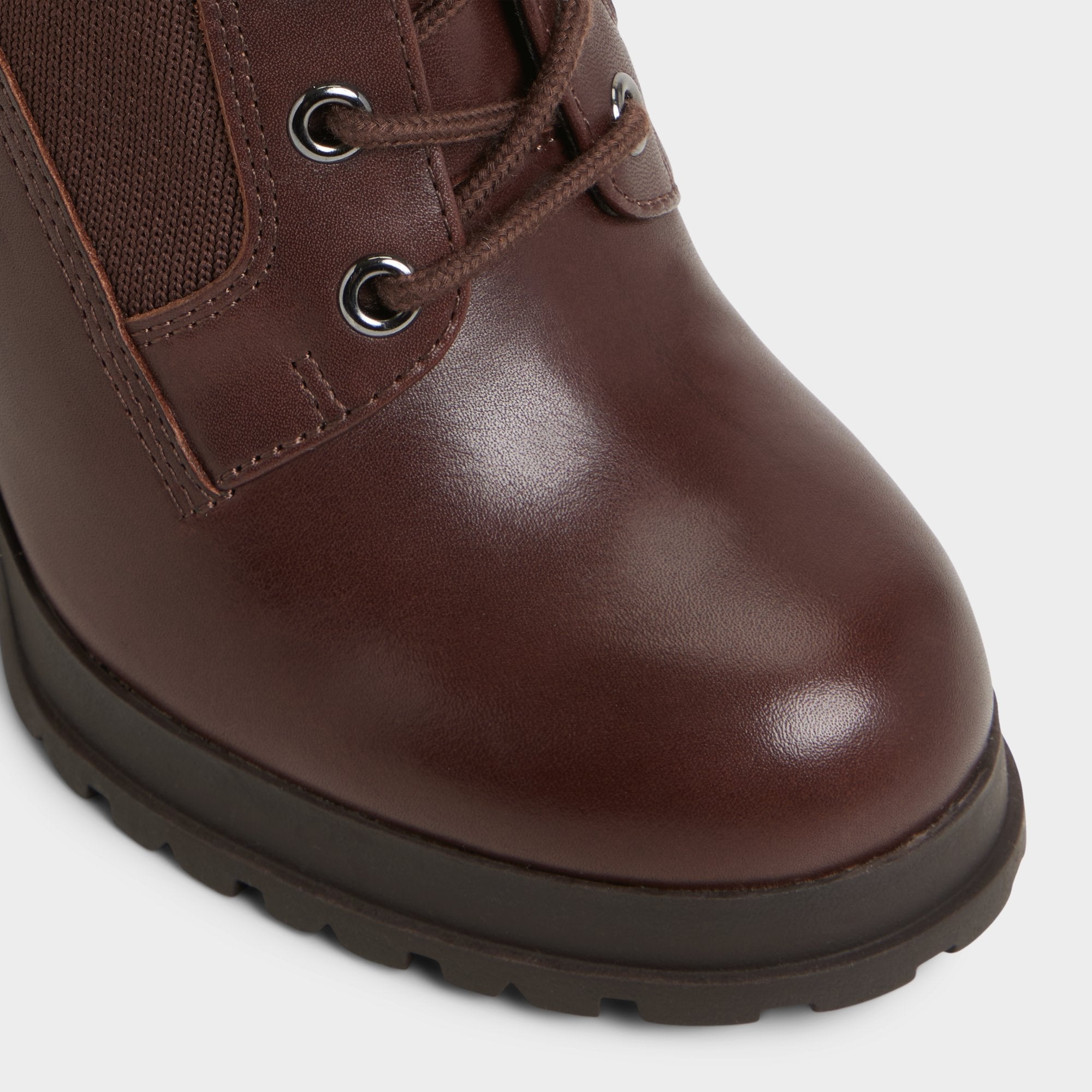 Aldo Rebellious in Other Brown - Combat ankle boot, Lug sole Women