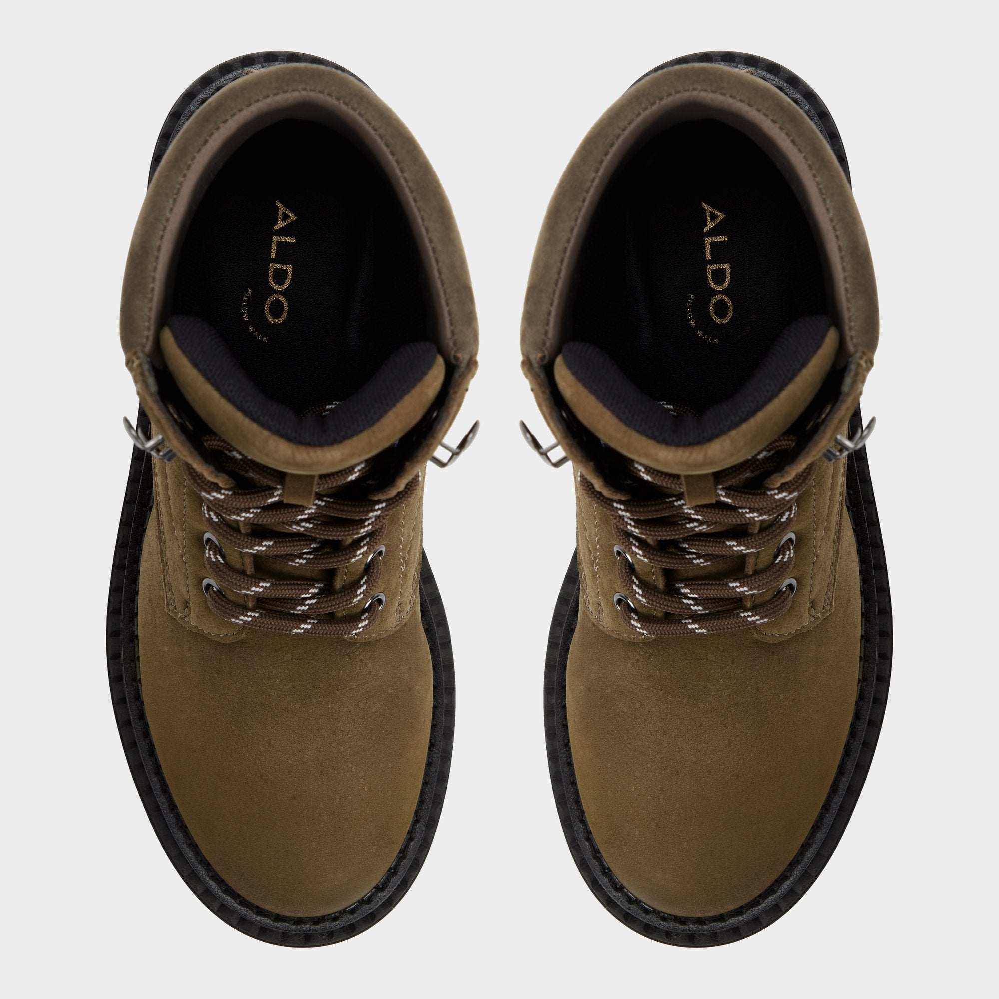 Aldo Lewellan in Dark Green - Hiking boot, Lug sole Women