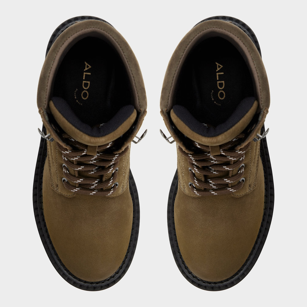 Aldo Lewellan in Dark Green - Hiking boot, Lug sole Women