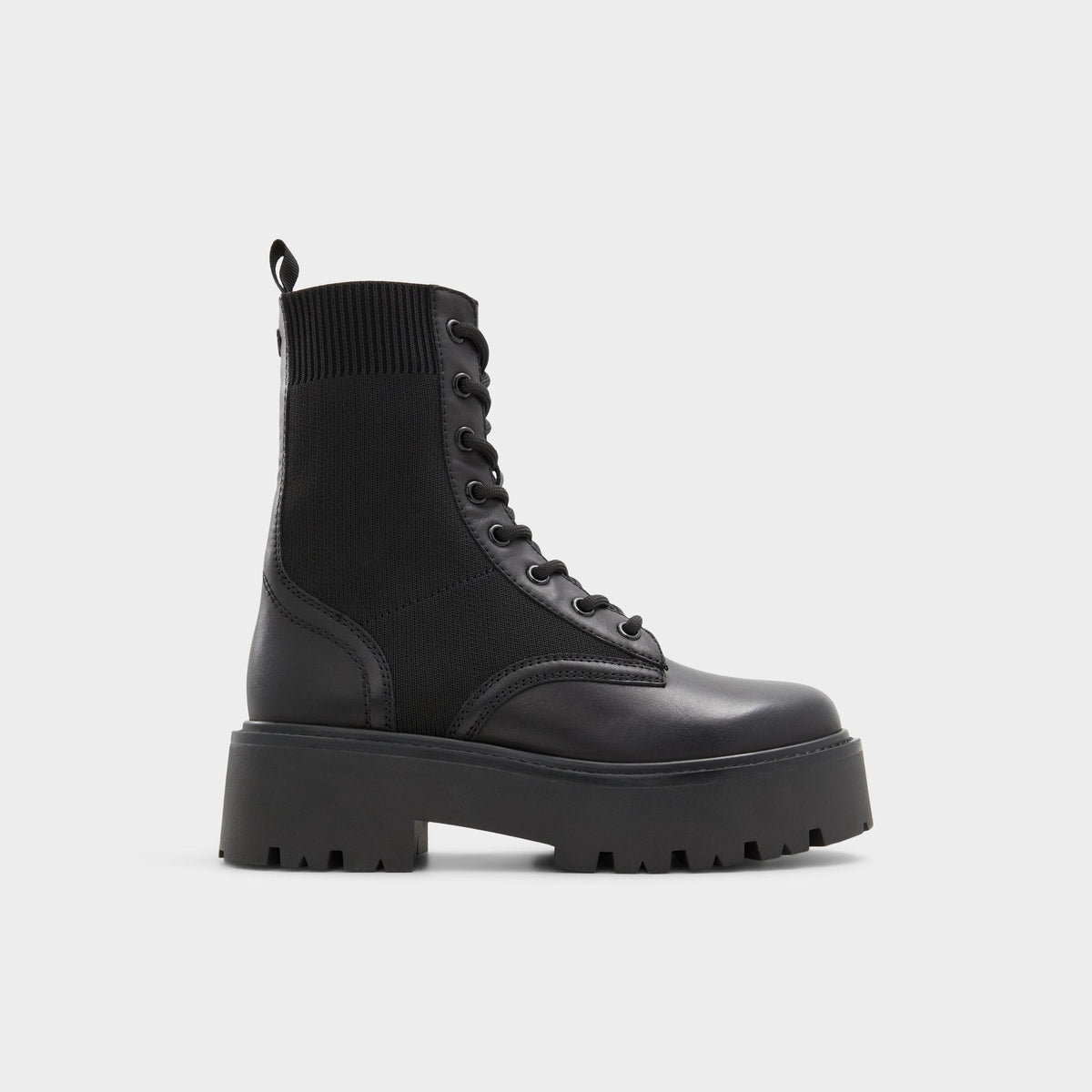 Aldo Talaleryknit Black Women's Combat boots - Combat ankle boot, Black Women