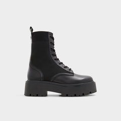 Aldo Talaleryknit Black Women's Combat boots - Combat ankle boot, Black Women