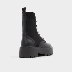 Aldo Talaleryknit Black Women's Combat boots - Combat ankle boot, Black Women