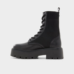 Aldo Talaleryknit Black Women's Combat boots - Combat ankle boot, Black Women