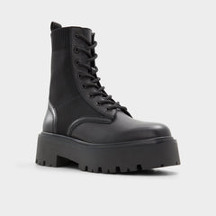 Aldo Talaleryknit Black Women's Combat boots - Combat ankle boot, Black Women