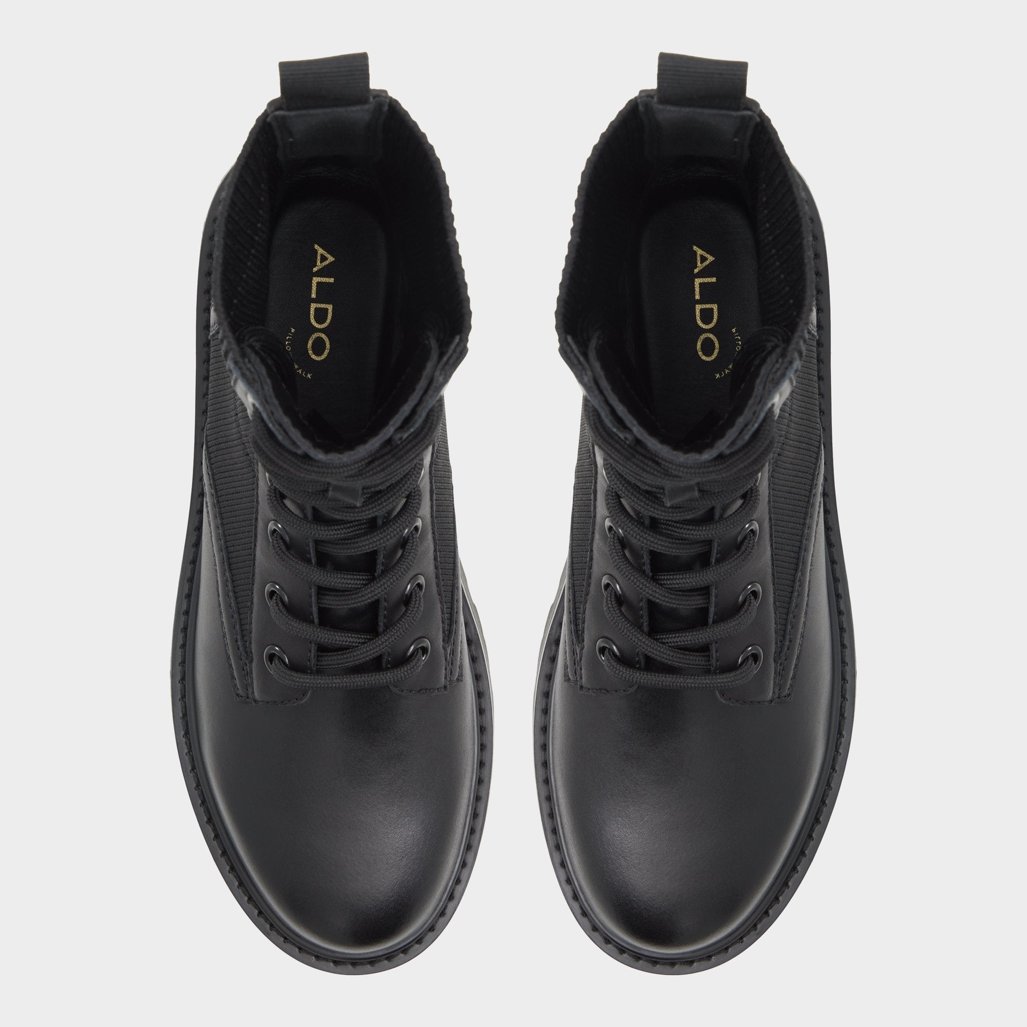 Aldo Talaleryknit Black Women's Combat boots - Combat ankle boot, Black Women