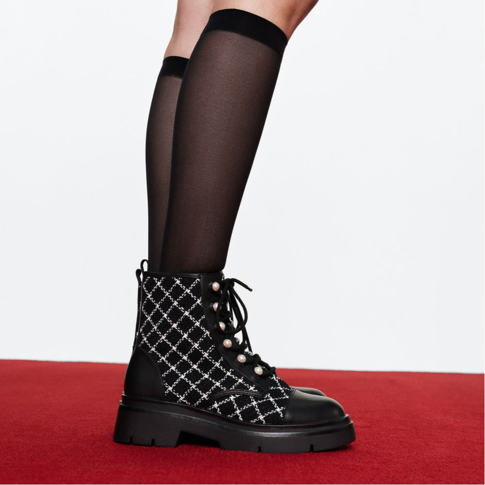 Aldo Marthia in Other Black - Combat ankle boot, Black Women