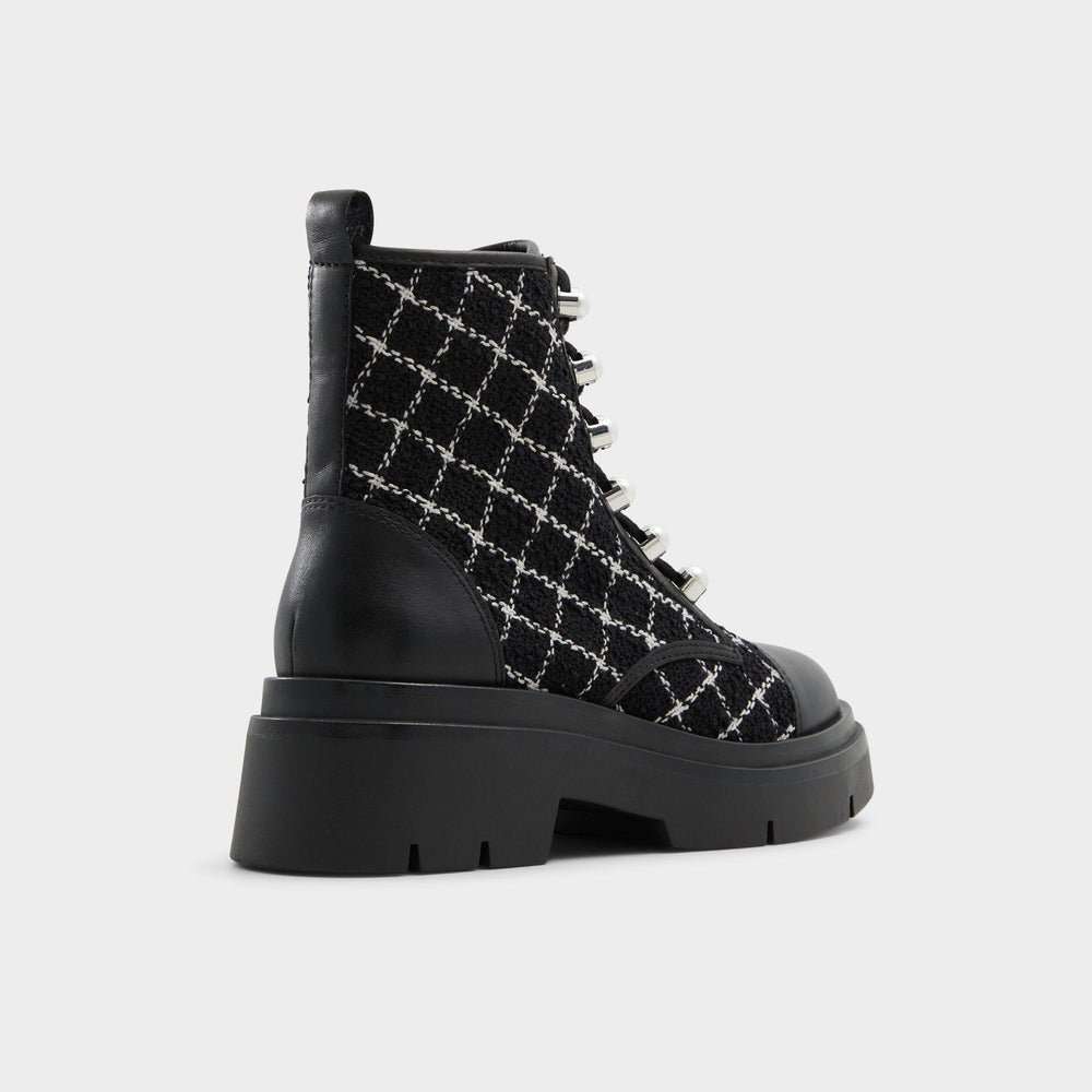 Aldo Marthia in Other Black - Combat ankle boot, Black Women
