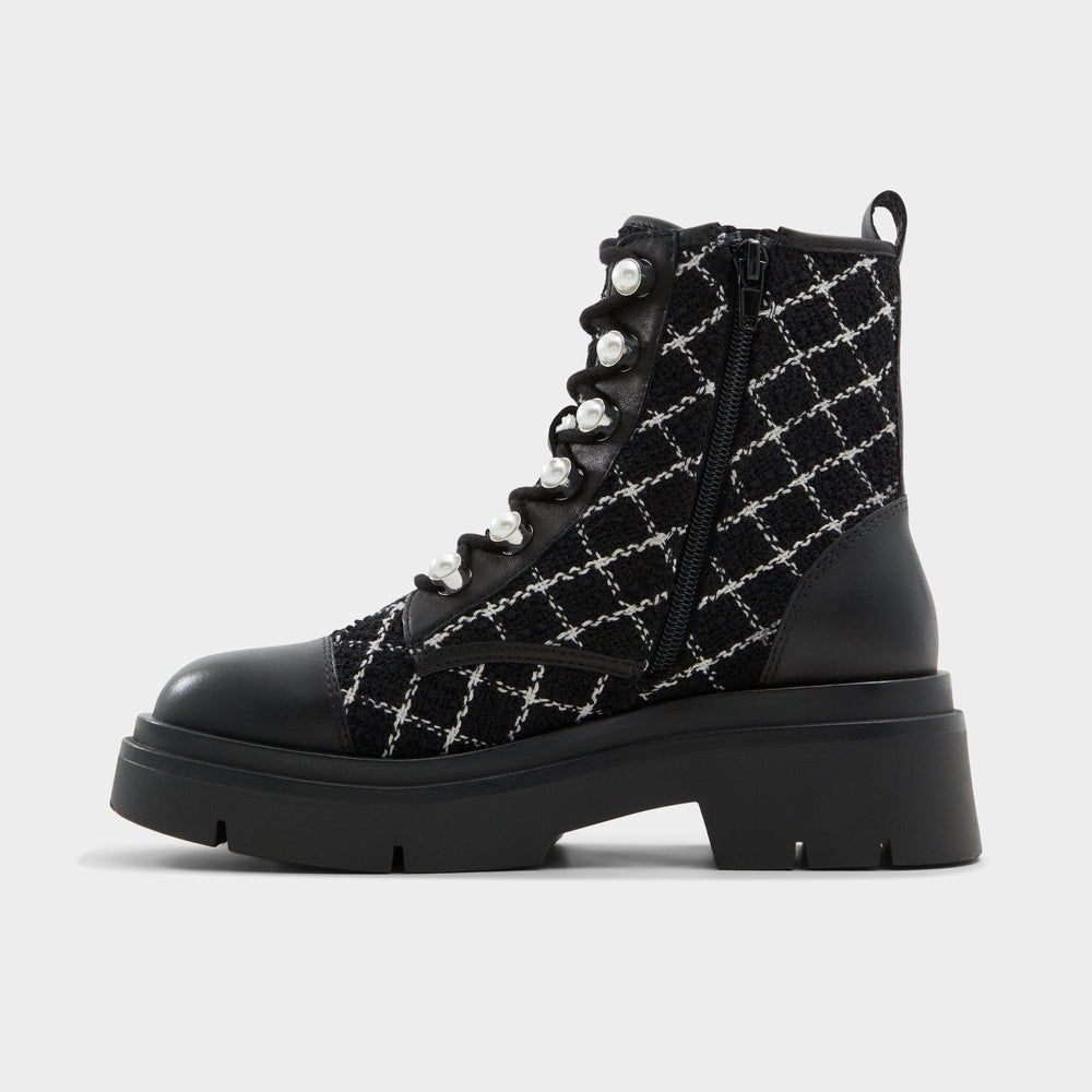 Aldo Marthia in Other Black - Combat ankle boot, Black Women