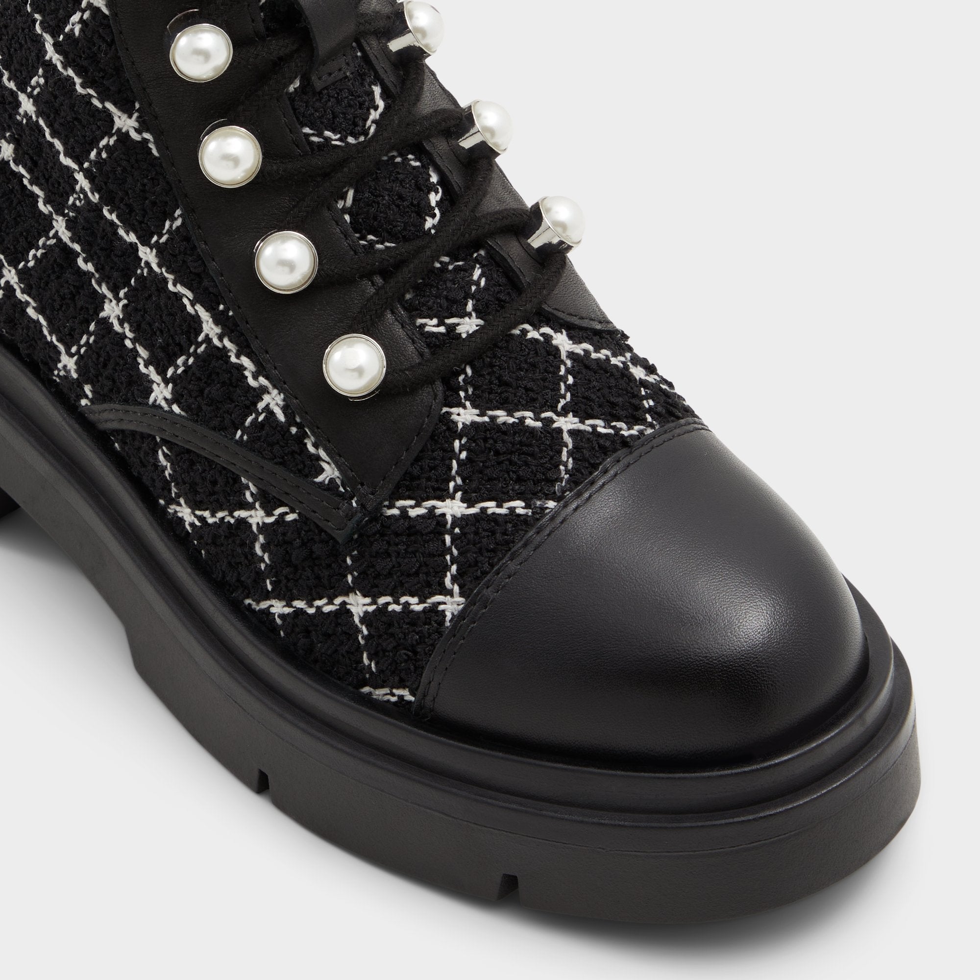 Aldo Marthia in Other Black - Combat ankle boot, Black Women
