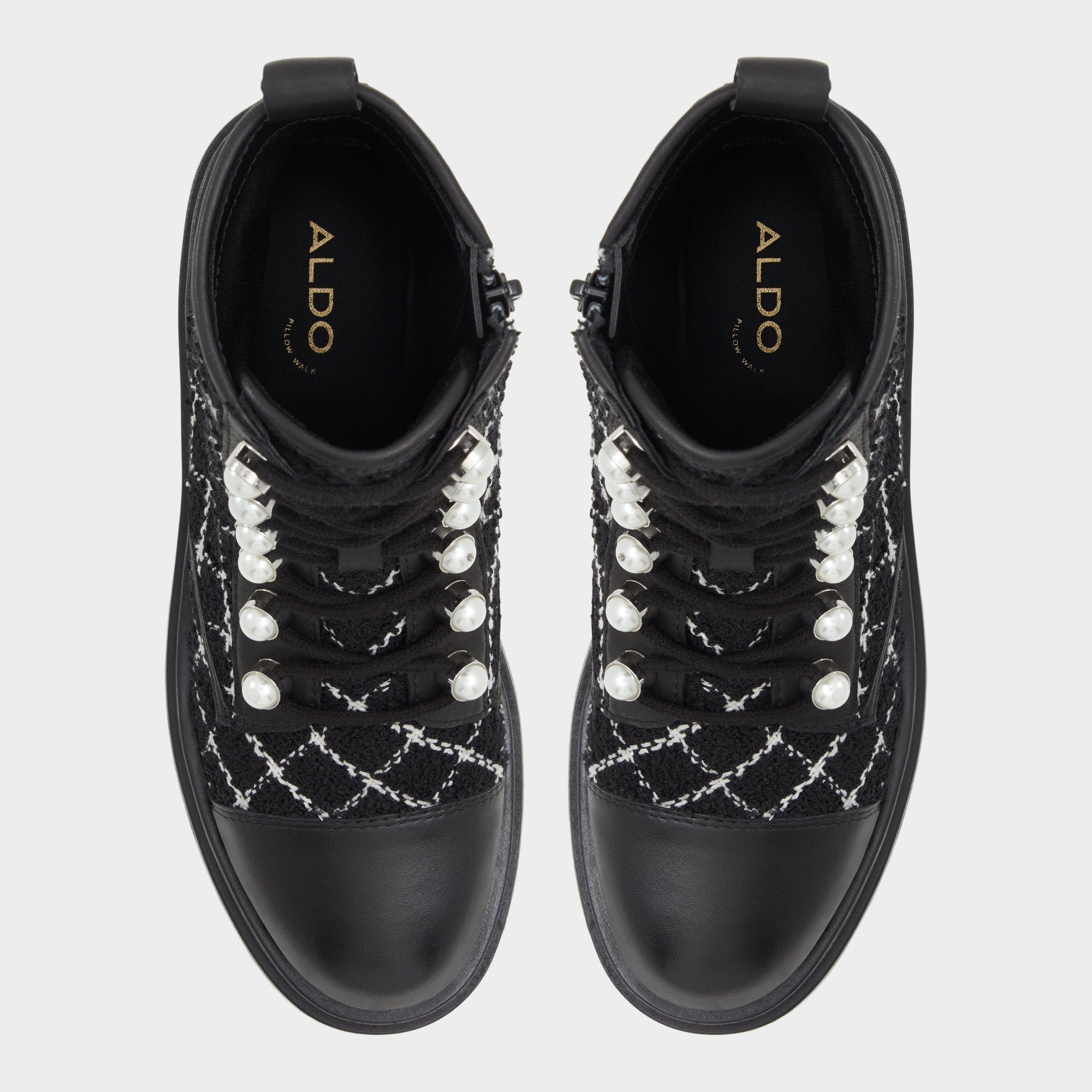 Aldo Marthia in Other Black - Combat ankle boot, Black Women