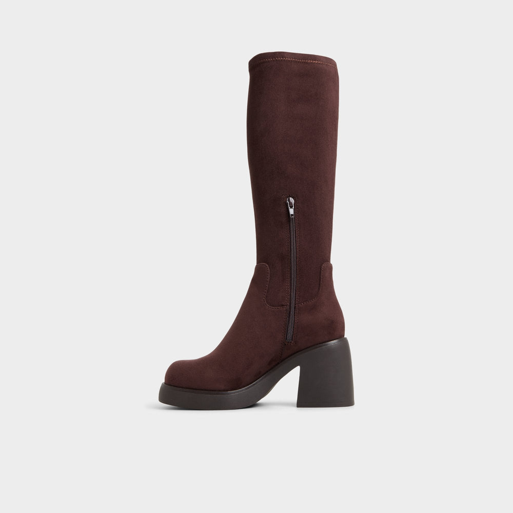 Aldo Auster in Dark Brown - Knee-high boot, Platform Women