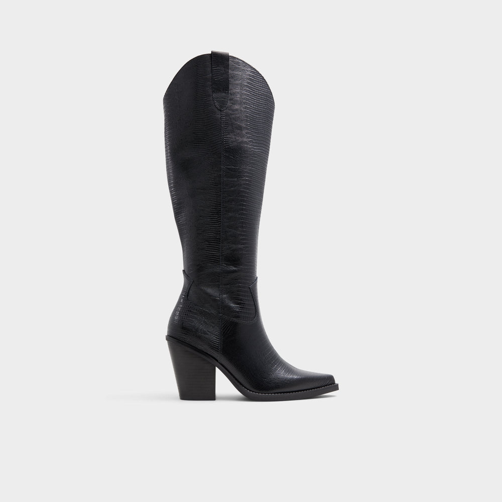 Aldo Nevada-wc Black Women's Western - Western knee-high boot, Black Women