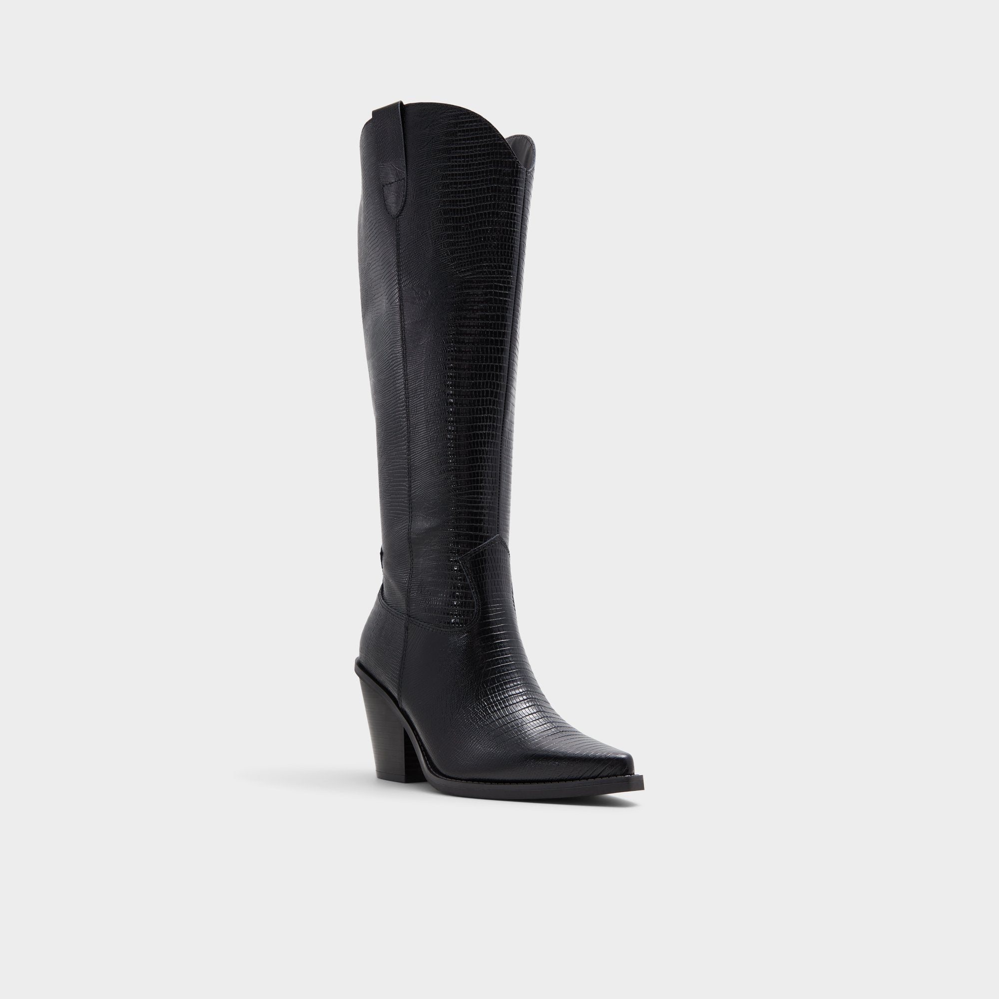 Aldo Nevada-wc Black Women's Western - Western knee-high boot, Black Women