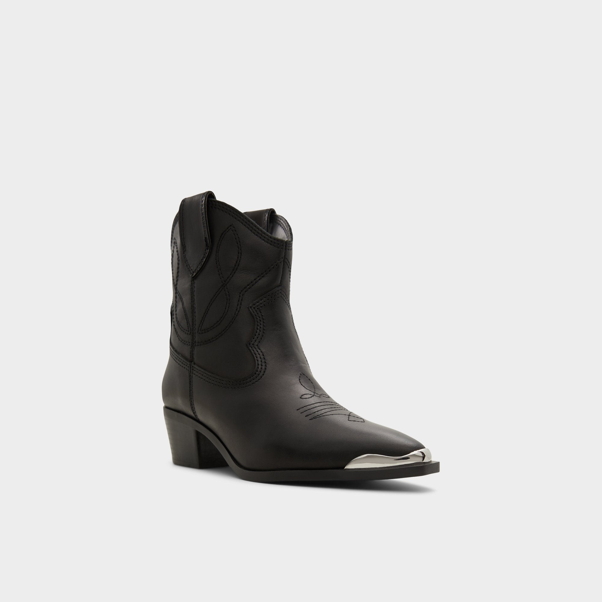 Aldo Valley Black Women's Western - Western boot, Block heel Women