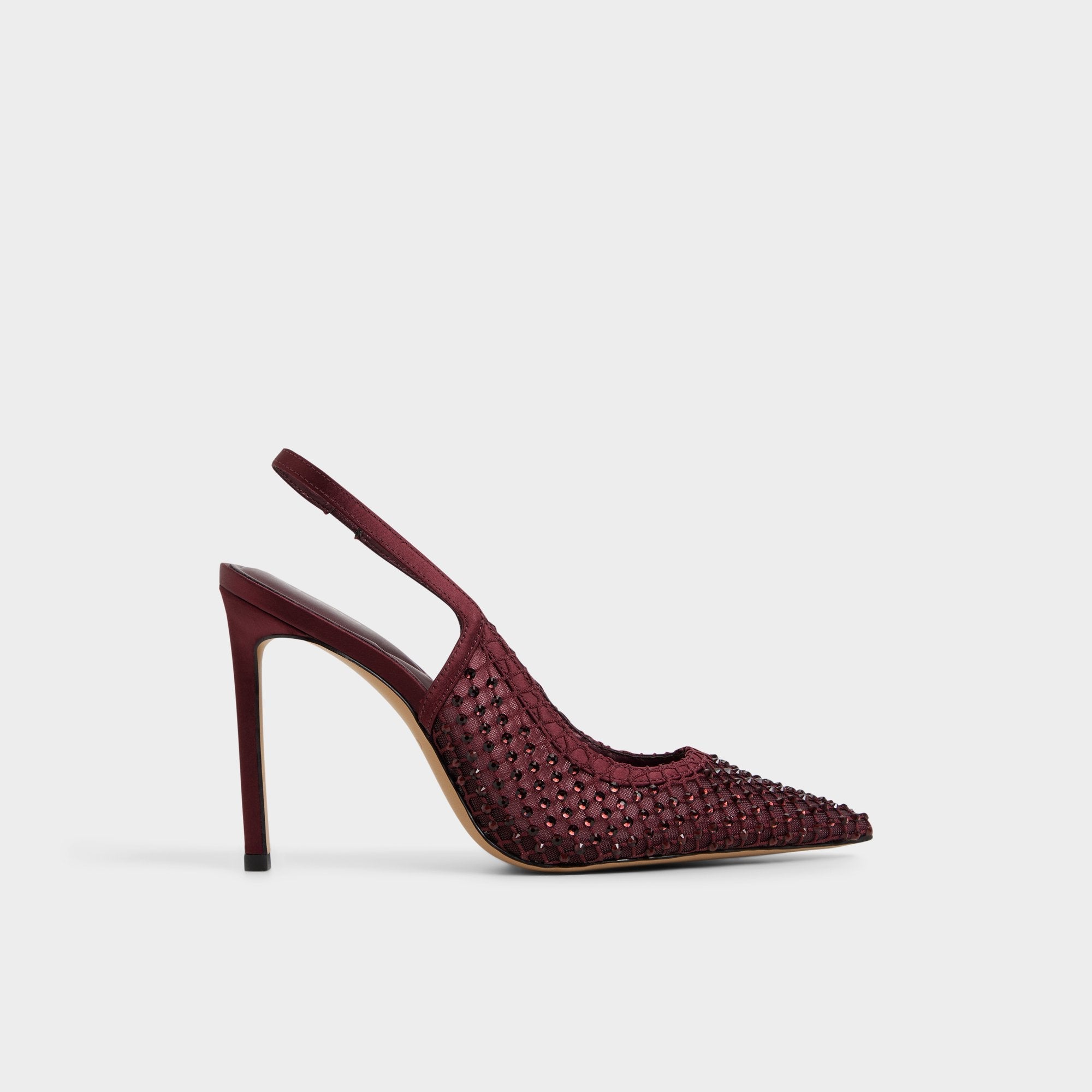 Aldo Marciana in Burgundy 14151906 - Slingback heel, Stiletto heel Women|Bags