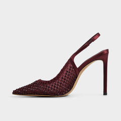 Aldo Marciana in Burgundy 14151906 - Slingback heel, Stiletto heel Women|Bags
