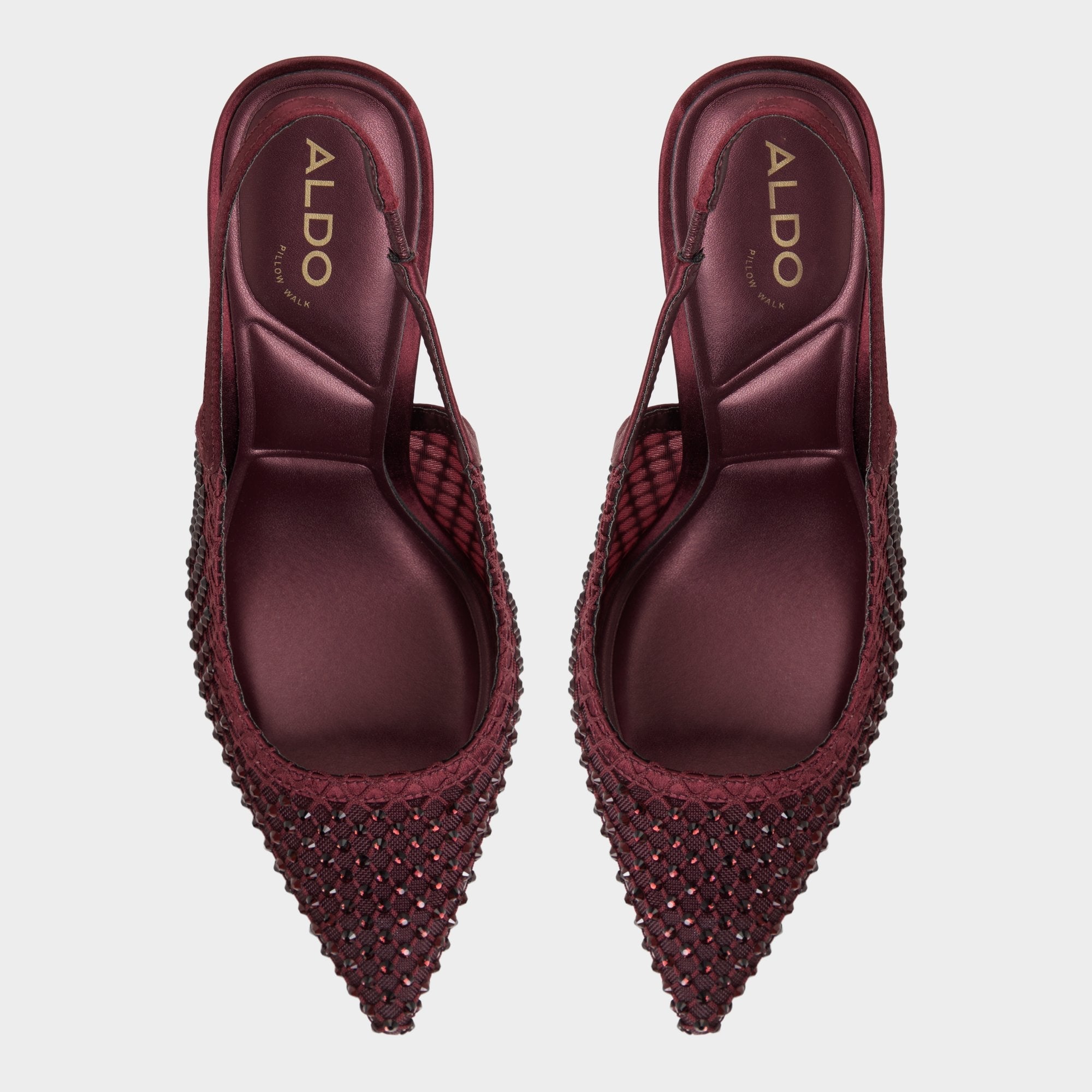 Aldo Marciana in Burgundy 14151906 - Slingback heel, Stiletto heel Women|Bags