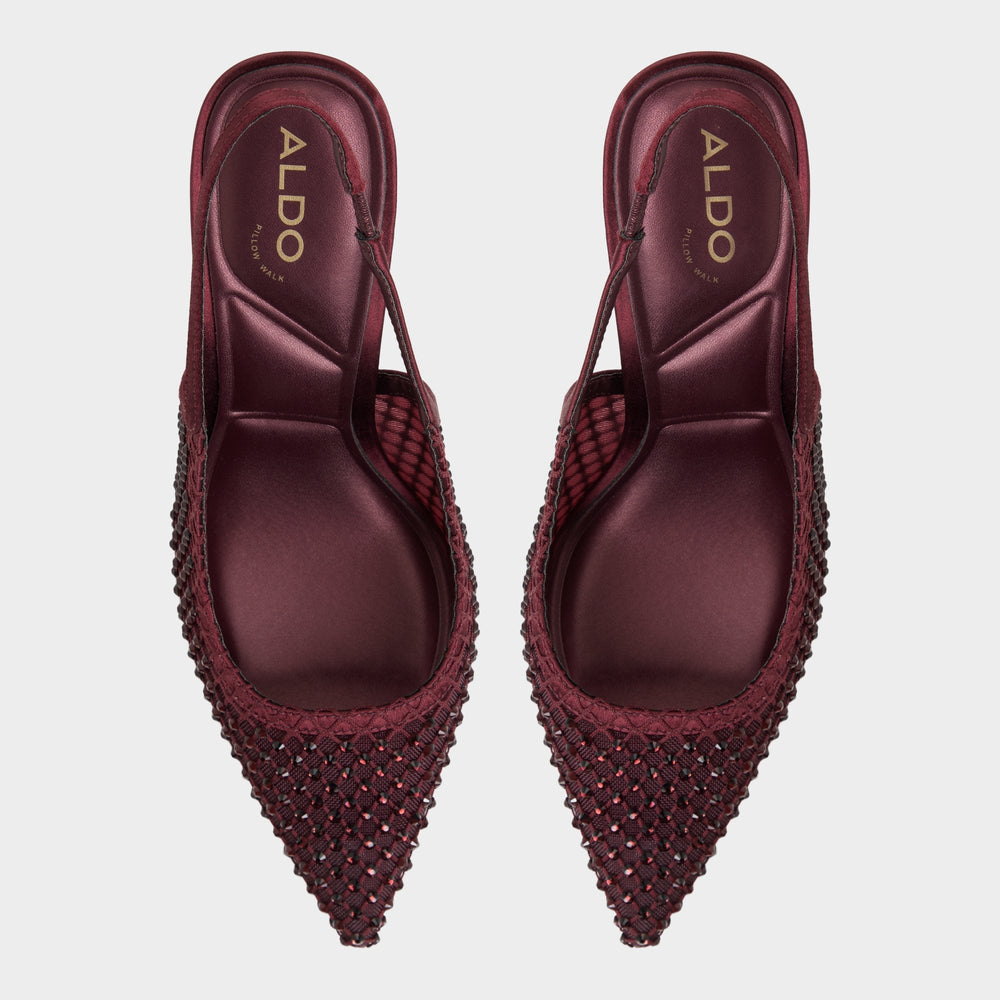 Aldo Marciana in Burgundy 14151906 - Slingback heel, Stiletto heel Women|Bags