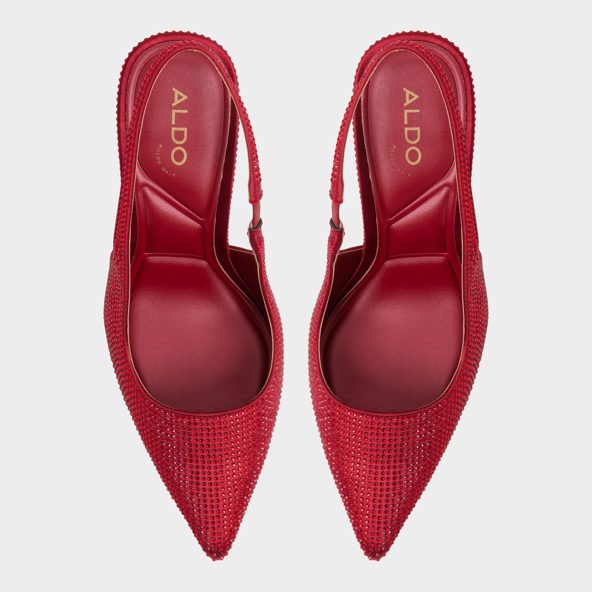 Aldo Lovebloom in Dark Red 14151889 - Slingback heel, Stiletto heel Women|Bags